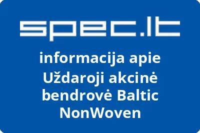 Baltic NonWoven, UAB | spec.lt