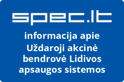 Lidivos apsaugos sistemos, UAB