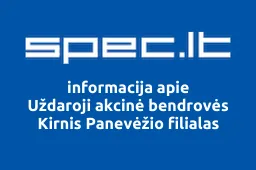 Uždaroji akcinė bendrovės Kirnis Panevėžio filialas | spec.lt