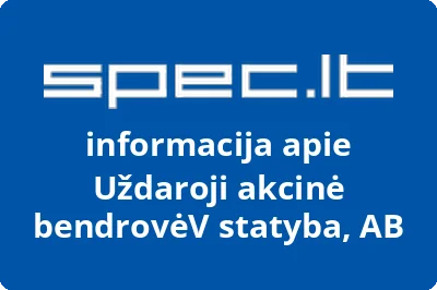 Uždaroji akcinė bendrovėV statyba, AB | spec.lt