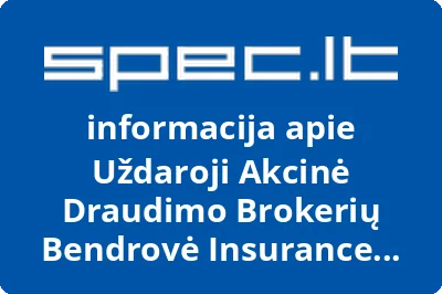 Uždaroji akcinė draudimo brokerių bendrovė Insurance Brokers Group
