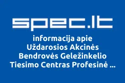 Uždarosios Akcinės Bendrovės Geležinkelio Tiesimo Centras Profesinė Sąjunga | spec.lt