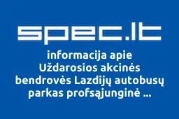 Uždarosios akcinės bendrovės Lazdijų autobusų parkas profsąjunginė organizacija | spec.lt