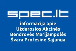 Uždarosios Akcinės Bendrovės Marijampolės Švara Profesinė Sąjunga | spec.lt