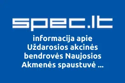 Uždarosios akcinės bendrovės Naujosios Akmenės spaustuvė užsakymų priėmimo Kėdainių filialas | spec.lt