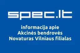 Akcinės bendrovės Novaturas Vilniaus filialas iliustracija