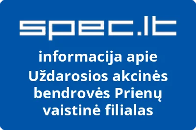 Uždarosios akcinės bendrovės Prienų vaistinė filialas