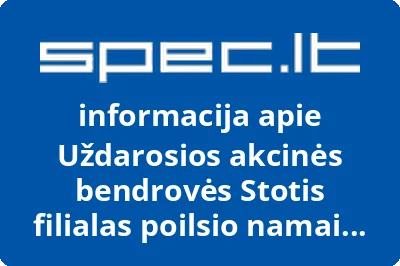 Uždarosios akcinės bendrovės Stotis filialas poilsio namai Tulpė