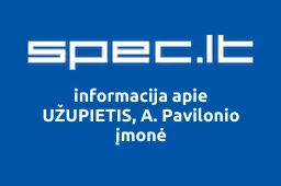 UŽUPIETIS, A. Pavilonio įmonė | spec.lt