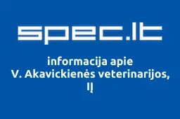 V. Akavickienės veterinarijos, IĮ | spec.lt