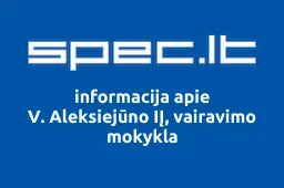 V. Aleksiejūno IĮ, vairavimo mokykla | spec.lt