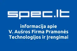V. Aušros Firma Pramonės Technologijos ir Įrengimai iliustracija