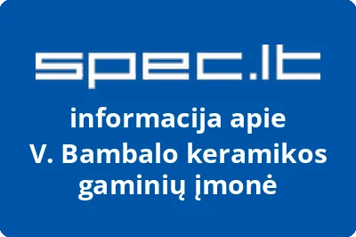 V. Bambalo keramikos gaminių įmonė