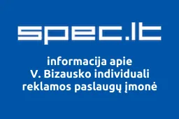 V. Bizausko individuali reklamos paslaugų įmonė | spec.lt