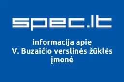 V. Buzaičio verslinės žūklės įmonė | spec.lt