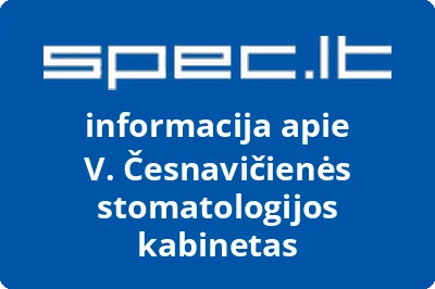 V. Česnavičienės stomatologijos kabinetas | spec.lt