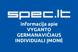 VYGANTO GERMANAVIČIAUS INDIVIDUALI ĮMONĖ | spec.lt
