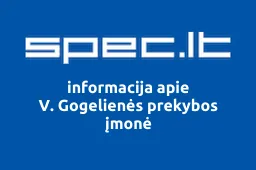 V. Gogelienės prekybos įmonė | spec.lt