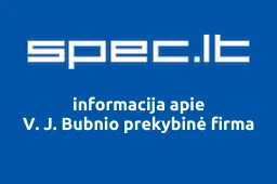 V. J. Bubnio prekybinė firma iliustracija