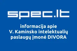 V. Kaminsko intelektualių paslaugų įmonė DIVORA | spec.lt