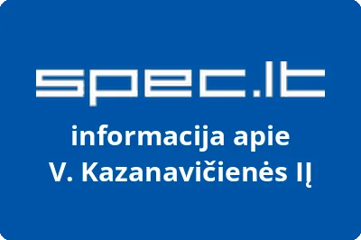 V. Kazanavičienės, IĮ