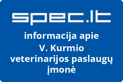 V. Kurmio veterinarijos paslaugų įmonė