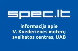 V. Kvederienės moterų sveikatos centras, UAB | spec.lt