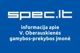V. Oberauskienės gamybos-prekybos įmonė | spec.lt