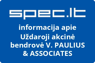 V. PAULIUS & ASSOCIATES, UAB