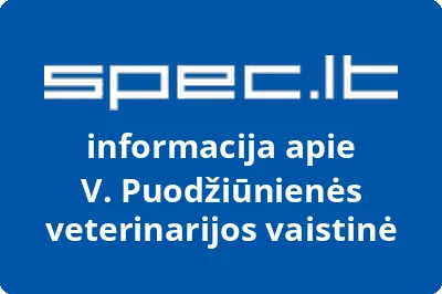 V. Puodžiūnienės veterinarijos vaistinė