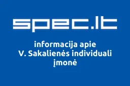 V. Sakalienės individuali įmonė | spec.lt