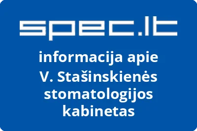 V. Stašinskienės stomatologijos kabinetas | spec.lt