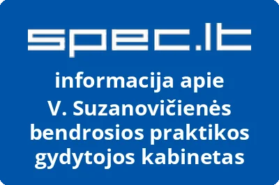 V. Suzanovičienės bendrosios praktikos gydytojos kabinetas