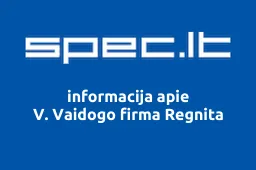 V. Vaidogo firma Regnita | spec.lt