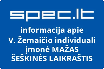 V. Žemaičio individuali įmonė MAŽAS ŠEŠKINĖS LAIKRAŠTIS