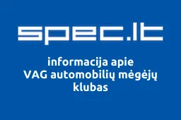 VAG automobilių mėgėjų klubas iliustracija