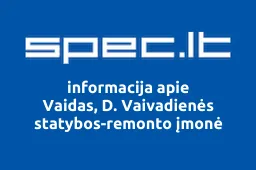Vaidas, D. Vaivadienės statybos-remonto įmonė iliustracija