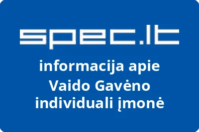 Vaido Gavėno individuali įmonė