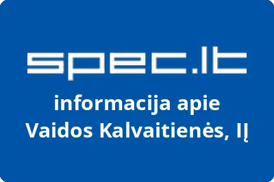 Vaidos Kalvaitienės, IĮ