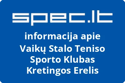 Vaikų stalo teniso sporto klubas Kretingos erelis