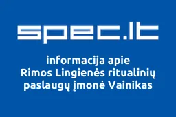 Rimos Lingienės ritualinių paslaugų įmonė Vainikas | spec.lt