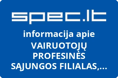 VAIRUOTOJŲ PROFESINĖS SĄJUNGOS FILIALAS, ALTA TRANSPORTAS PROFESINĖ SĄJUNGA, UAB