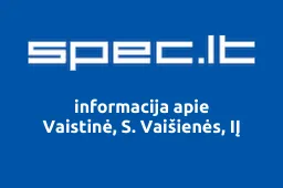 Vaistinė, S. Vaišienės, IĮ | spec.lt