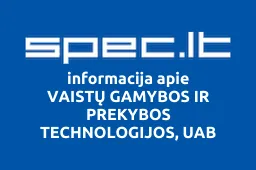 VAISTŲ GAMYBOS IR PREKYBOS TECHNOLOGIJOS, UAB | spec.lt