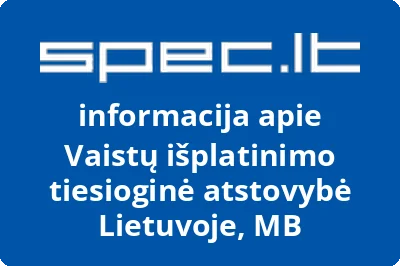 Vaistų išplatinimo tiesioginė atstovybė Lietuvoje, MB