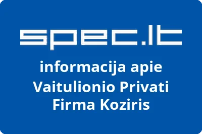 Vaitulionio Privati Firma Koziris