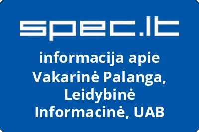 Leidybinėinformacinė uždaroji akcinė bendrovė Vakarinė Palanga