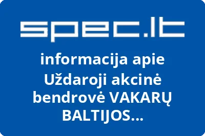 VAKARŲ BALTIJOS KORPORACIJA, UAB