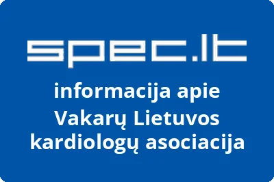 Vakarų Lietuvos kardiologų asociacija | spec.lt