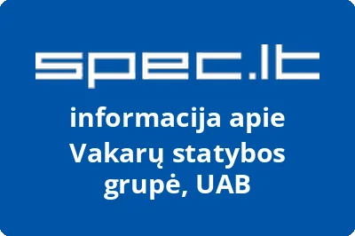 Vakarų statybos grupė, UAB